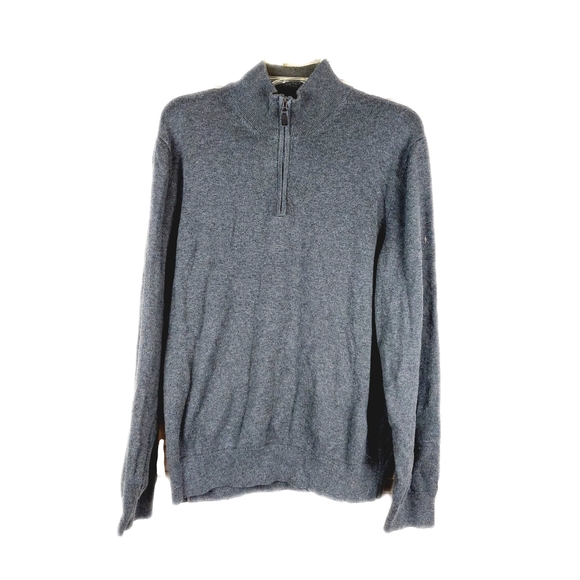 Jos. A. Bank Other - Jos A Banks Mens XL Gray Traveler Collection Mock Neck Cotton Quarter-Zip Sweate